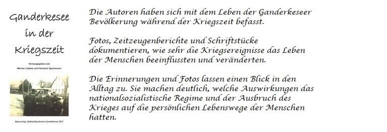 Ganderkesee in der Kriegszeit

Eigenverlag, 2017

EUR 19,95