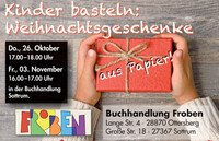 Kinder basteln: Weihnachtsgeschenke aus Papier