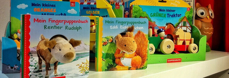 Eine Auswahl von Pappbilderbüchern.