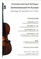 Vorverkauf: Sommerkonzert des Orchestervereins am Samstag, 27.05.2017