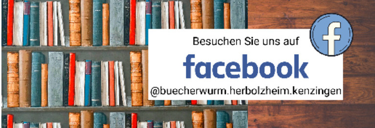 facebook-Logo vor Bücherregal