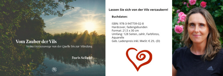 Was macht den Zauber der Vils aus?
Um diese Frage zu beantworten macht sich 
Doris Seibold auf ihre ganz persönliche Reise 
der Vils entlang. 
Sie nimmt uns mit auf ihre Wanderungen und läßt den Fluss in all seinen Facetten aufleuchten.