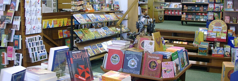 Innenansicht der Buchhandlung Droste