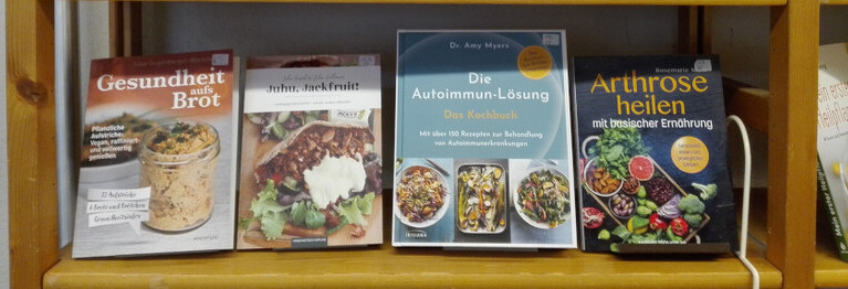 Foto: Bücher zu den Themen Gesun Essen und Leben