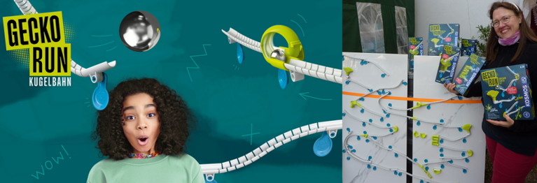 Die ultimative vertikale Kugelbahn "Gecko Run" von Kosmos
