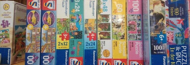 Auch Spiele und Puzzle für jedes Alter haben wir im Sortiment