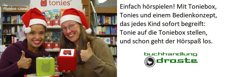 Christina Njehu und Gerlinde Droste mit Tonieboxen