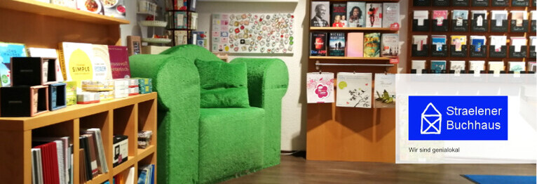 Der Eingangsbereich der Buchhandlung.